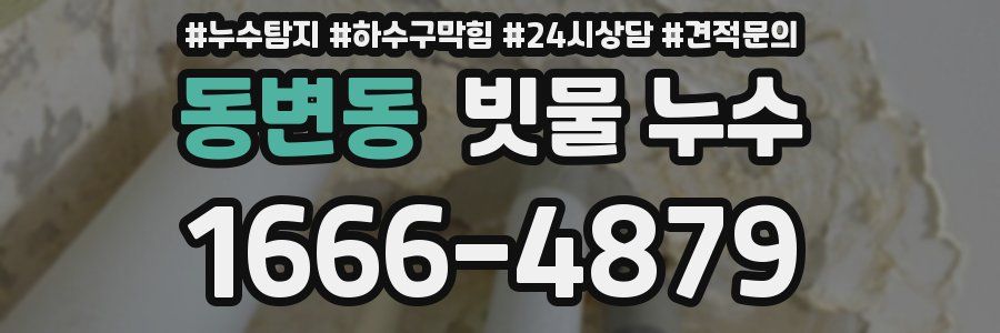 동변동 빗물 누수