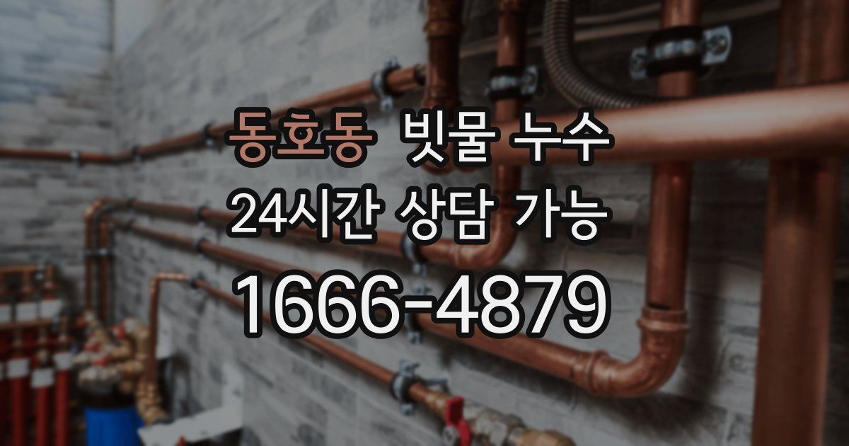동호동 빗물 누수