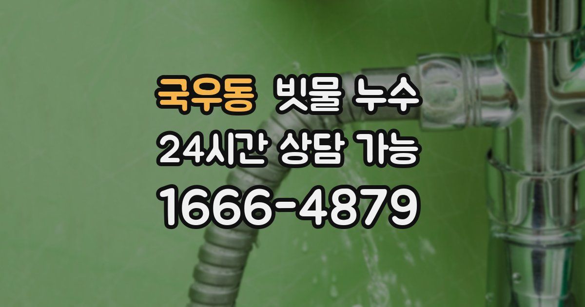 국우동 빗물 누수