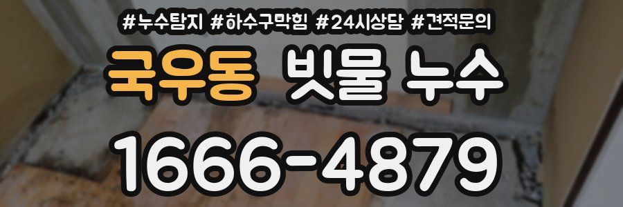 국우동 빗물 누수