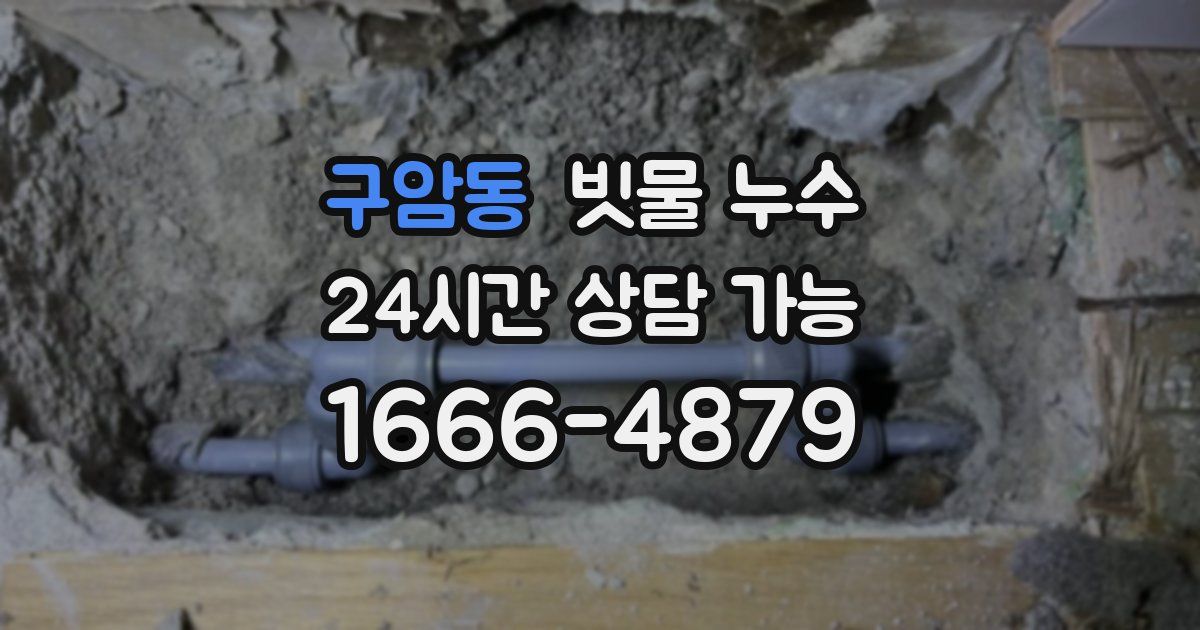 구암동 빗물 누수