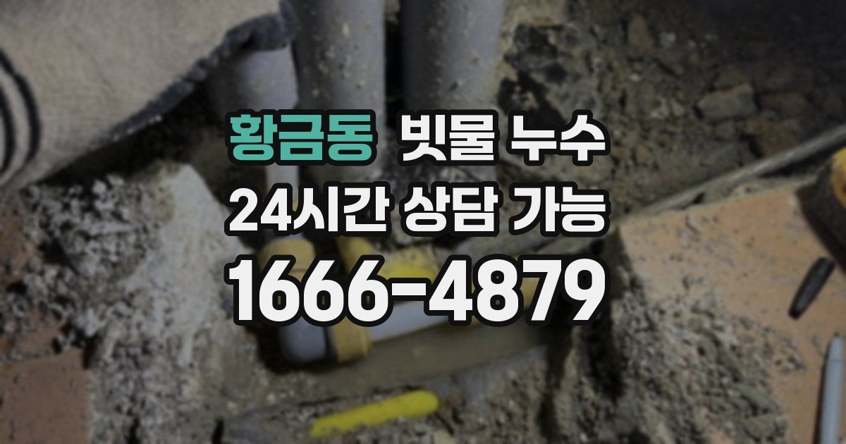 황금동 빗물 누수