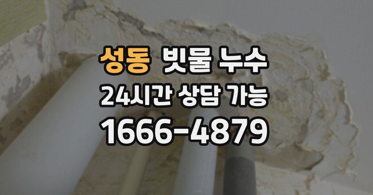 성동 빗물 누수