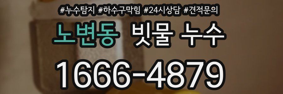 노변동 빗물 누수