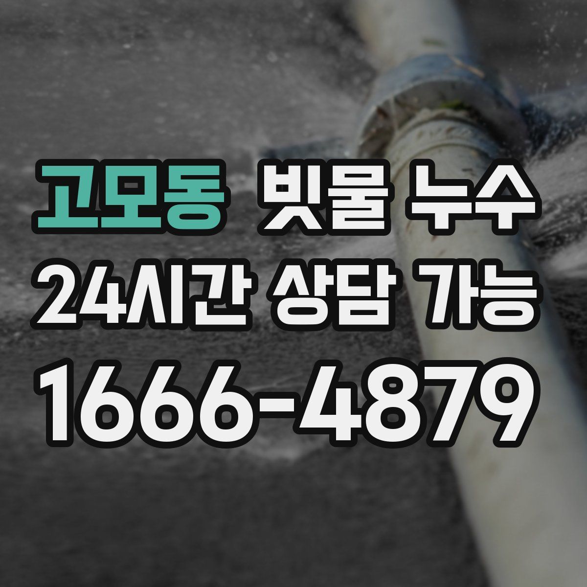 고모동 빗물 누수