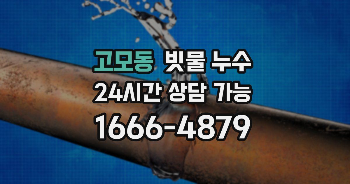 고모동 빗물 누수