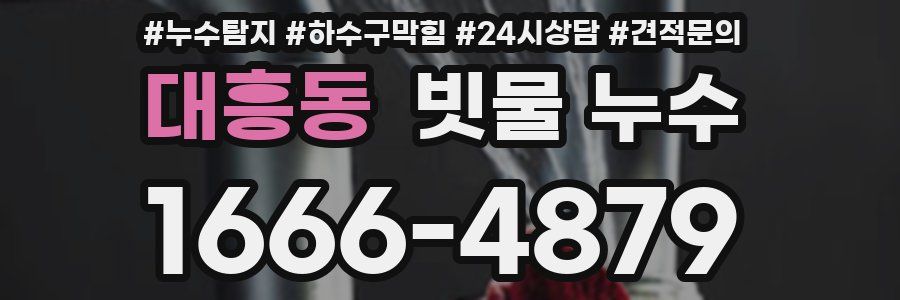 대흥동 빗물 누수