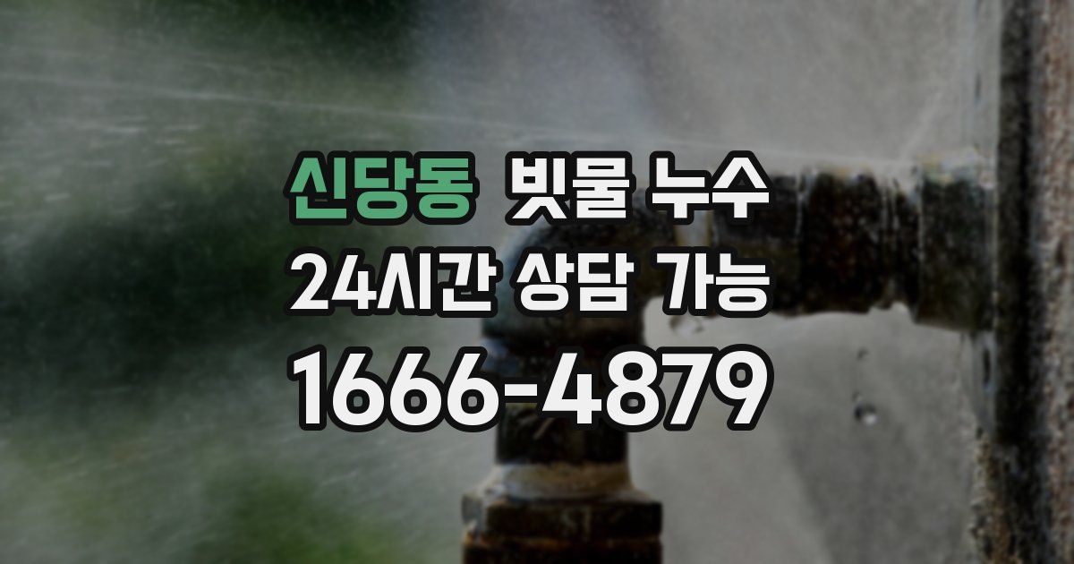 신당동 빗물 누수