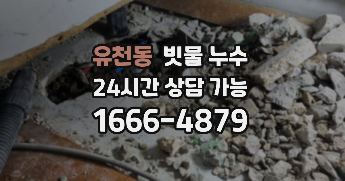 유천동 빗물 누수