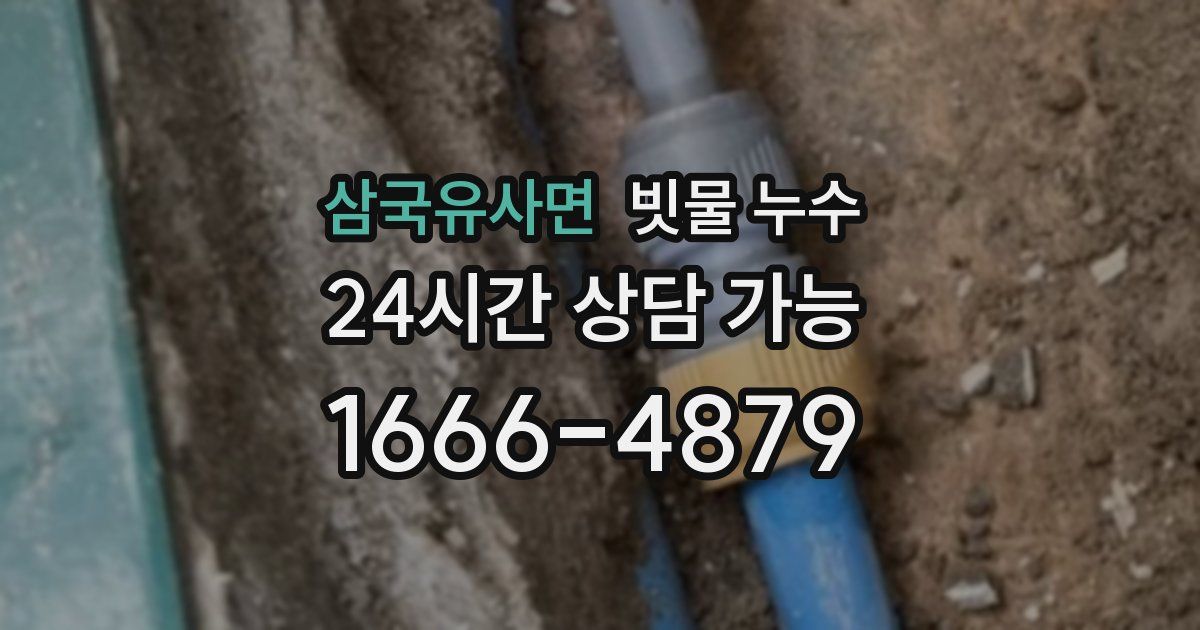 삼국유사면 빗물 누수