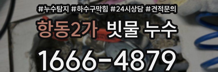 항동2가 빗물 누수