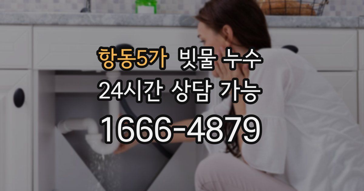 항동5가 빗물 누수