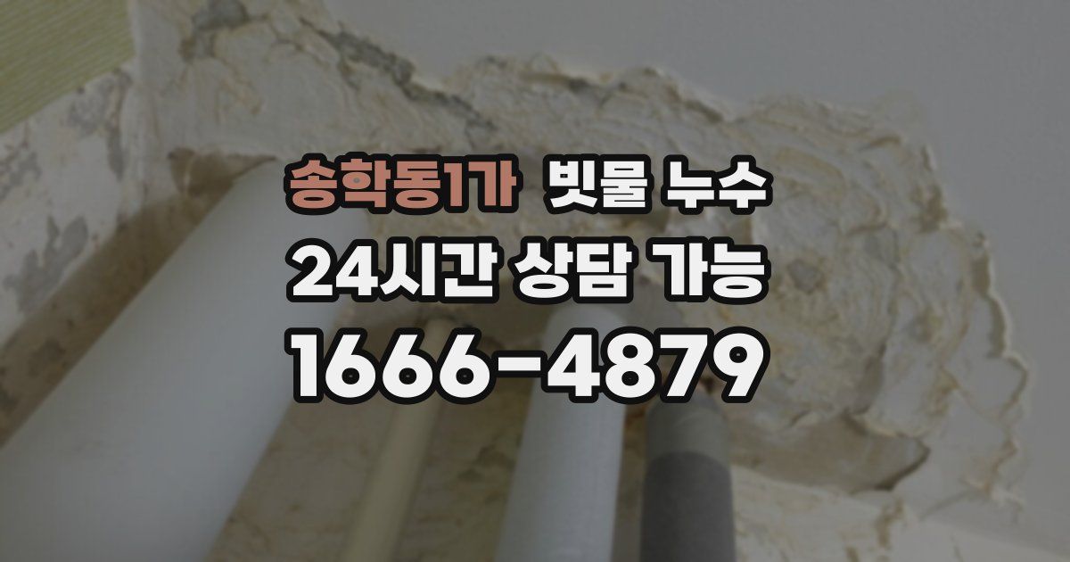 송학동1가 빗물 누수