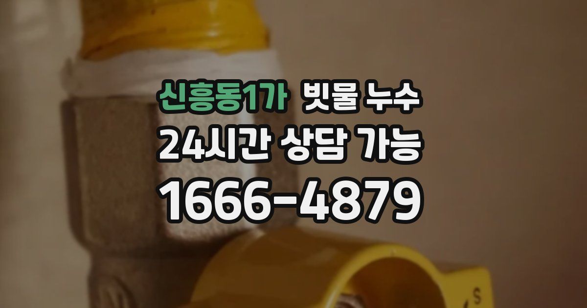 신흥동1가 빗물 누수