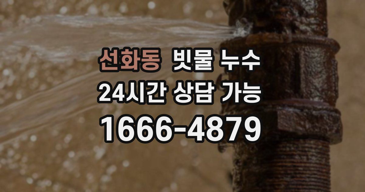선화동 빗물 누수
