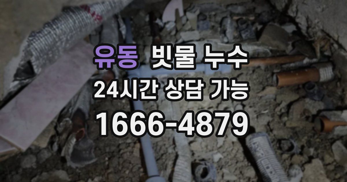 유동 빗물 누수