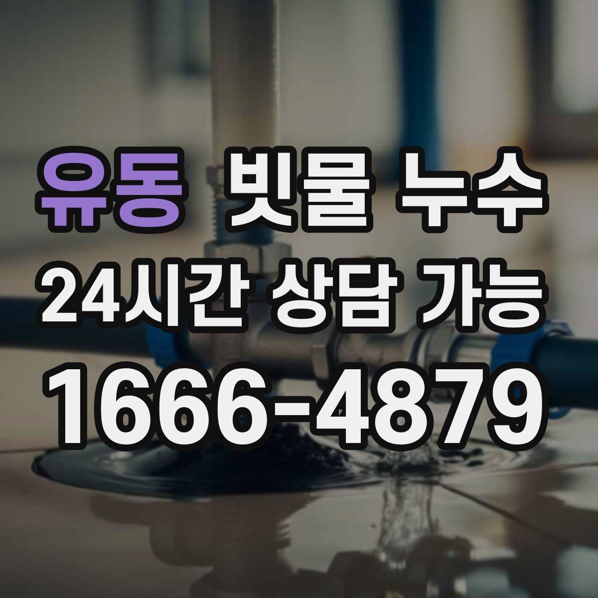 유동 빗물 누수