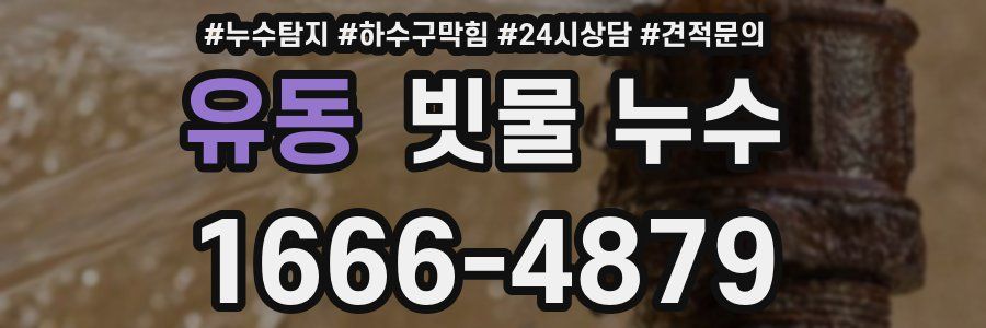 유동 빗물 누수