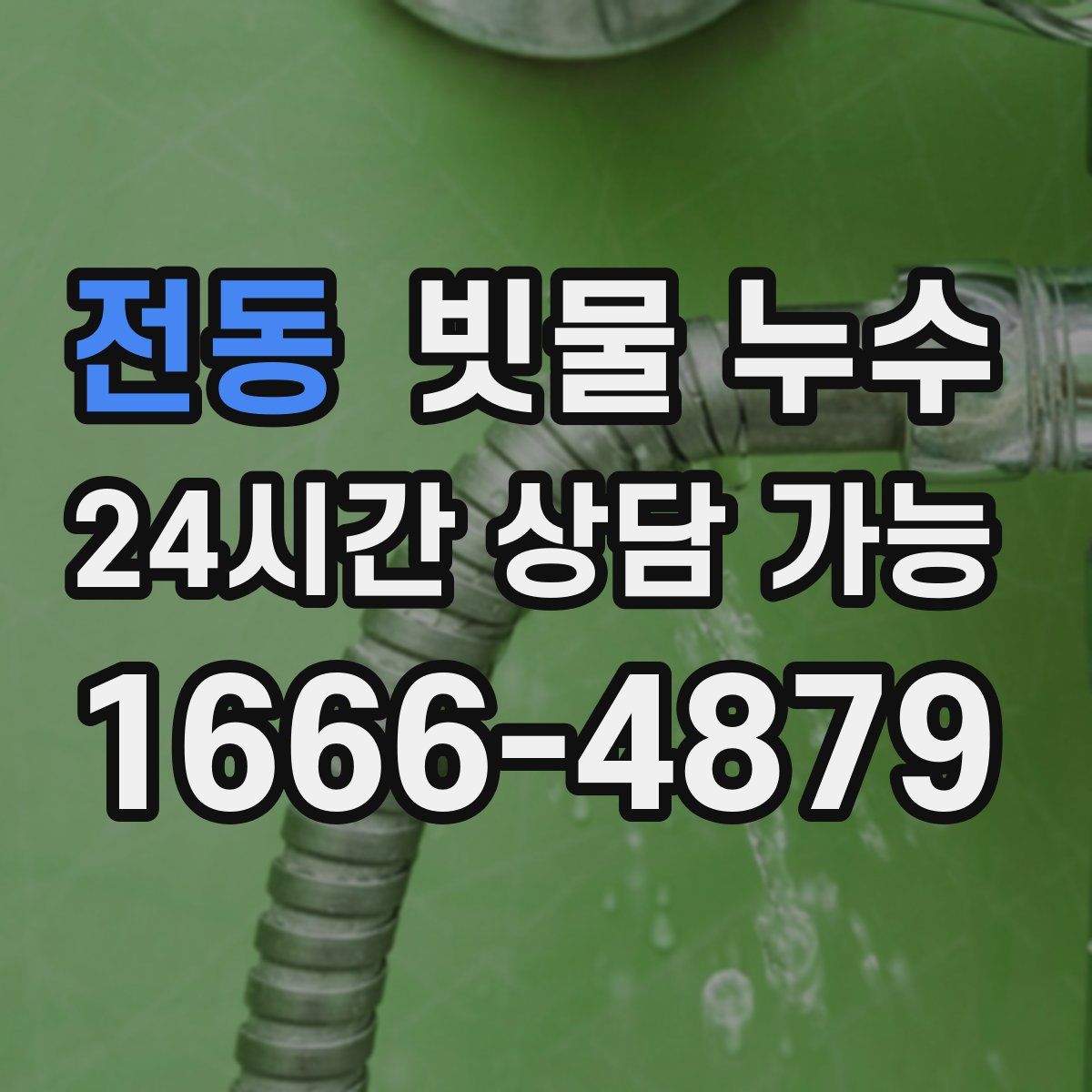 전동 빗물 누수