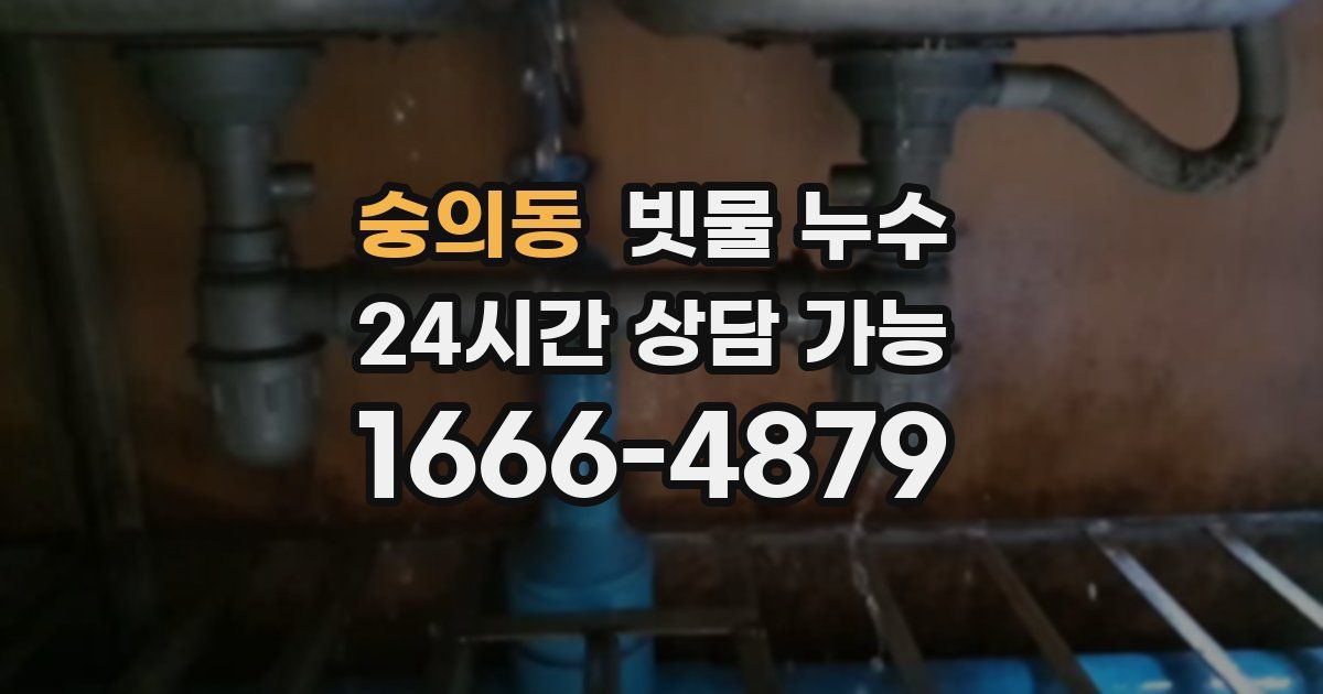 숭의동 빗물 누수
