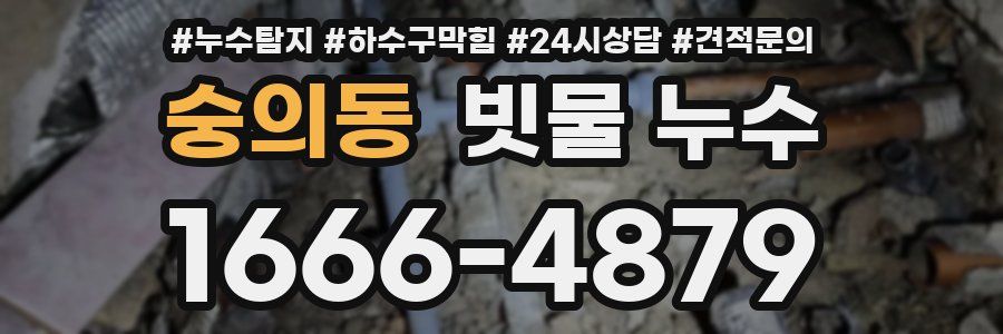 숭의동 빗물 누수