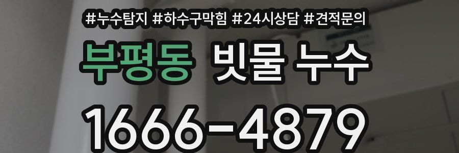 부평동 빗물 누수