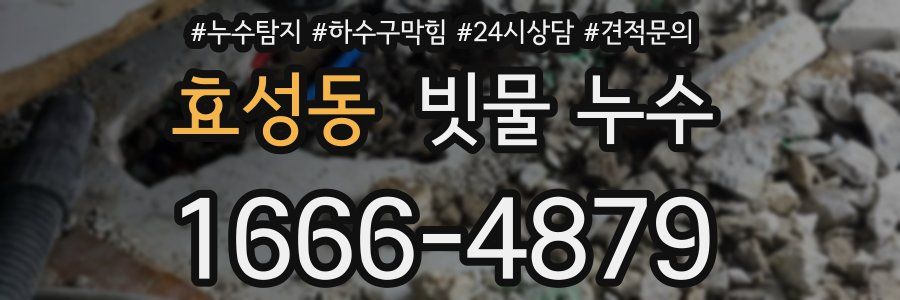 효성동 빗물 누수