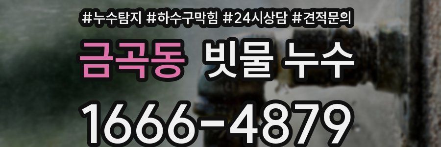 금곡동 빗물 누수