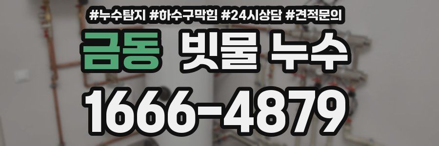 금동 빗물 누수