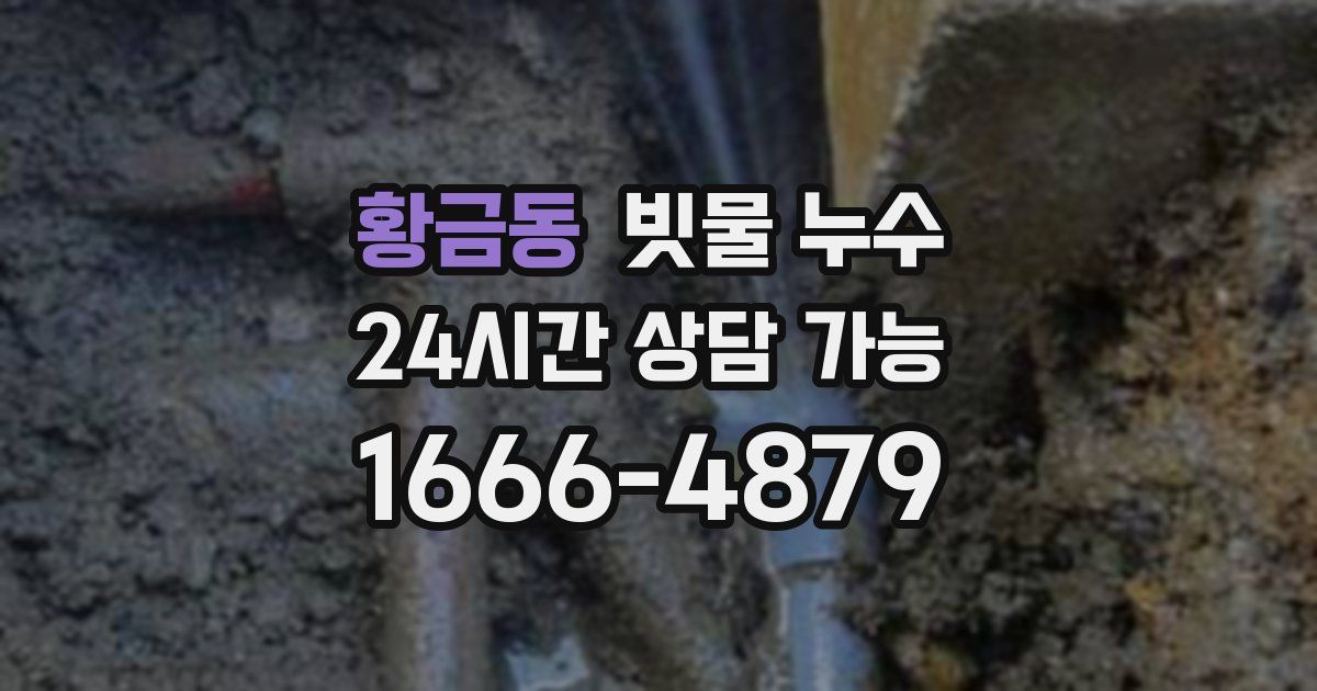 황금동 빗물 누수