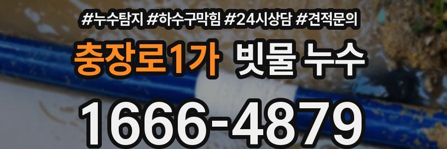 충장로1가 빗물 누수