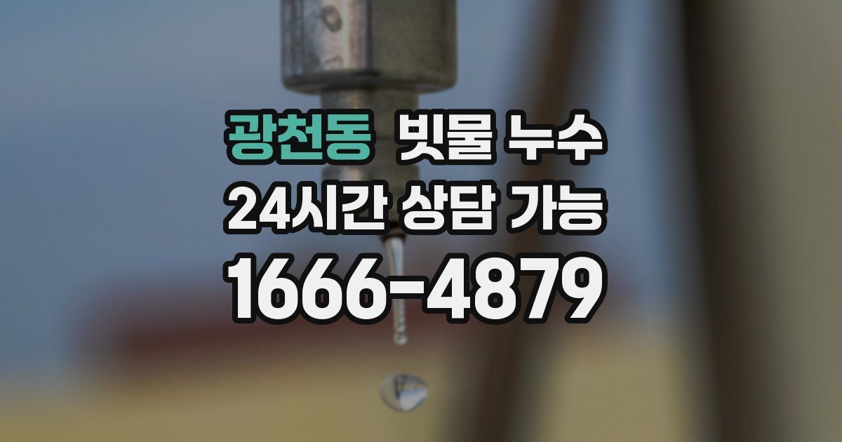 광천동 빗물 누수