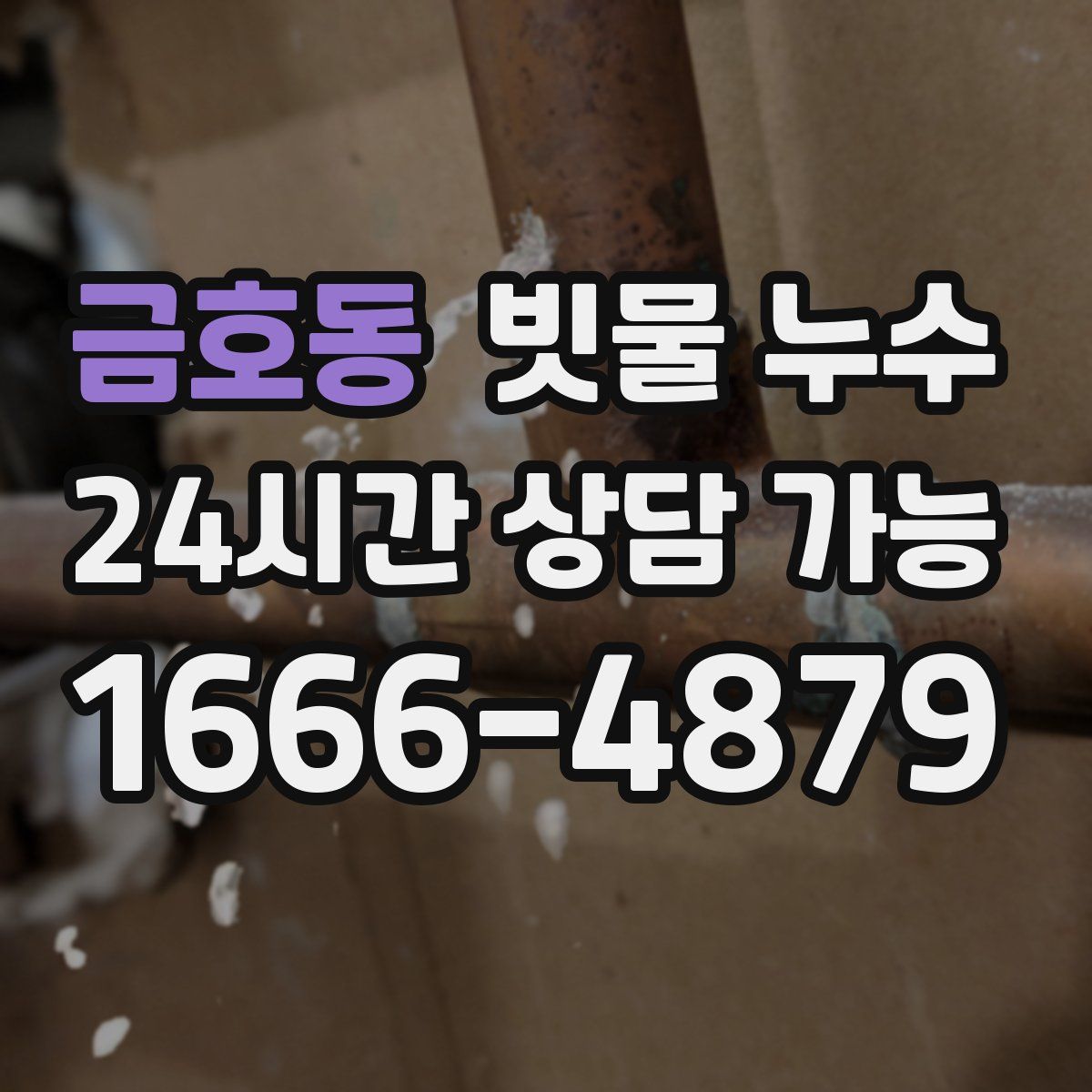 금호동 빗물 누수