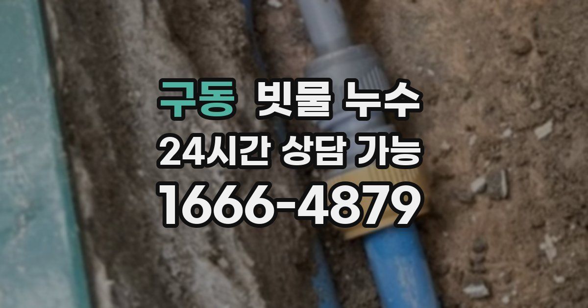 구동 빗물 누수