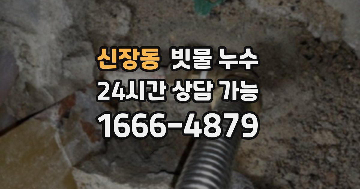 신장동 빗물 누수