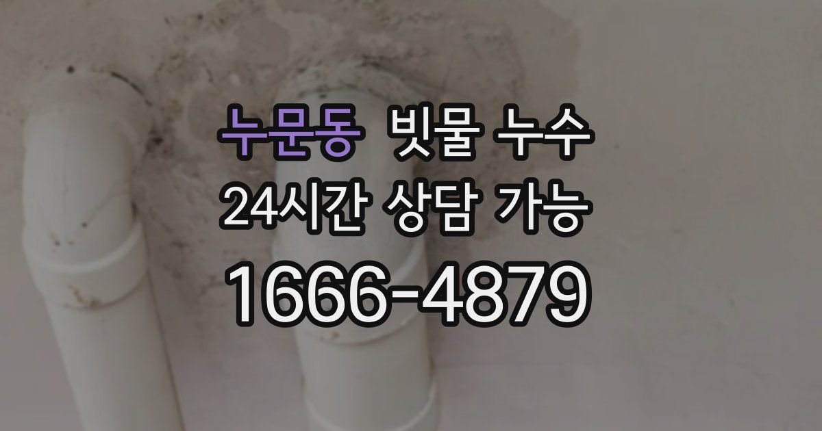 누문동 빗물 누수