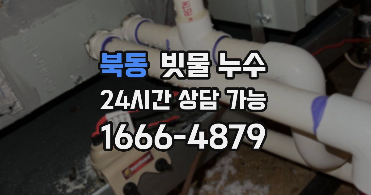 북동 빗물 누수