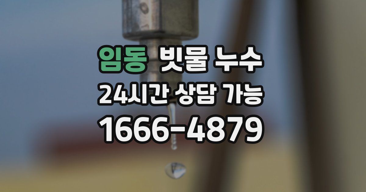 임동 빗물 누수