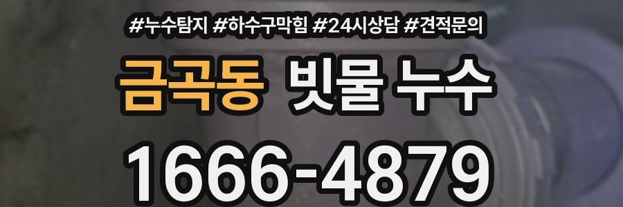금곡동 빗물 누수
