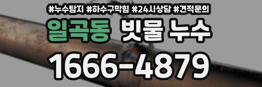 일곡동 빗물 누수