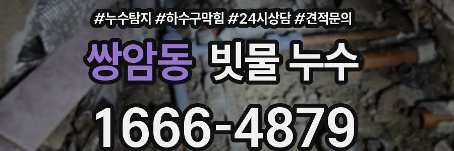 쌍암동 빗물 누수