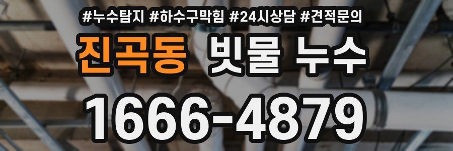 진곡동 빗물 누수