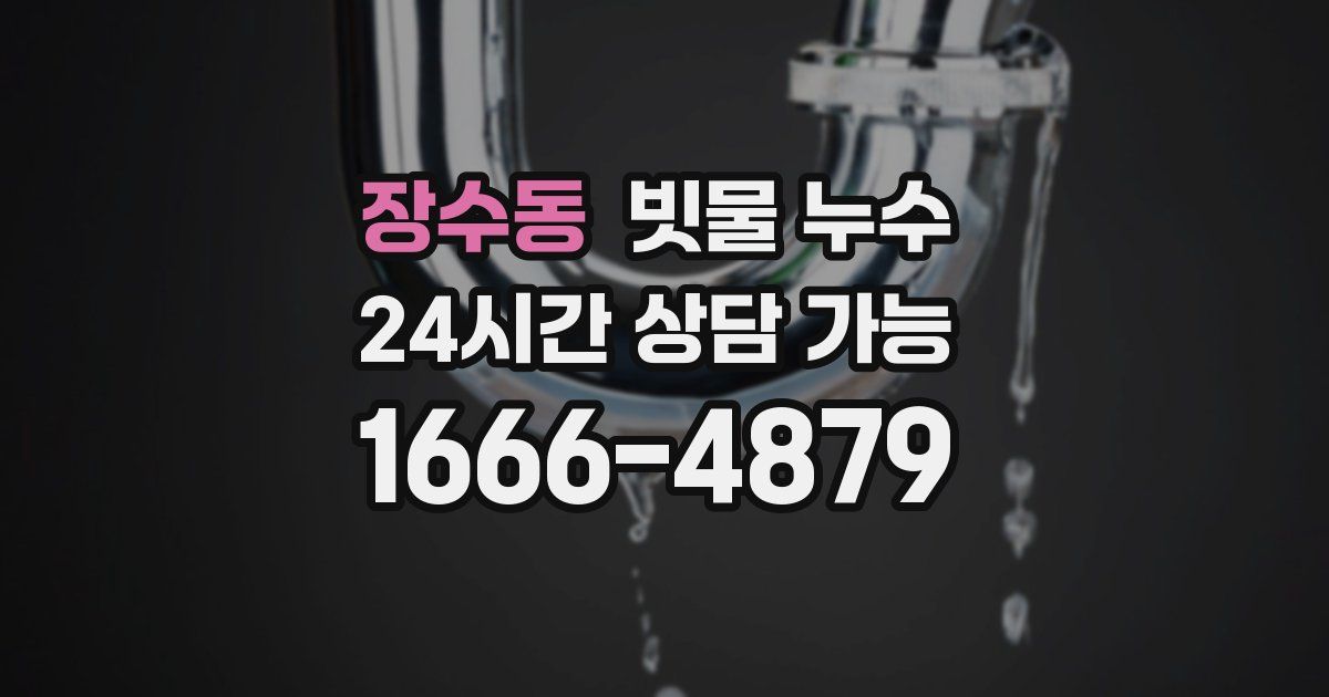 장수동 빗물 누수