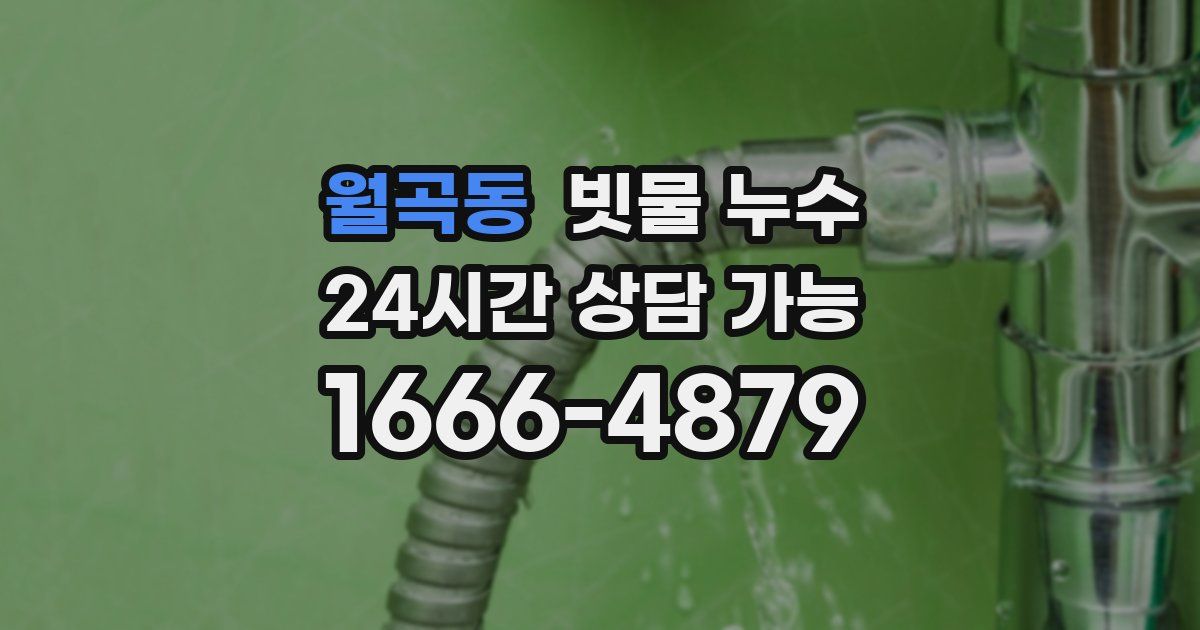 월곡동 빗물 누수