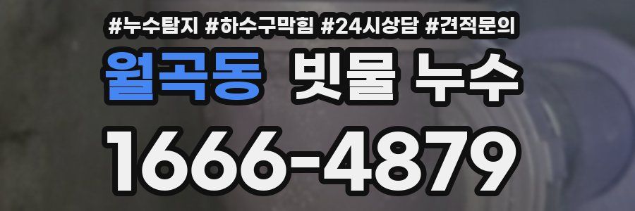 월곡동 빗물 누수