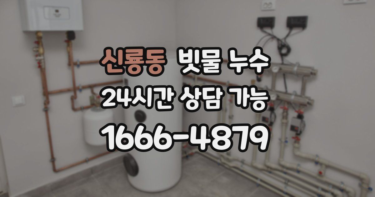 신룡동 빗물 누수