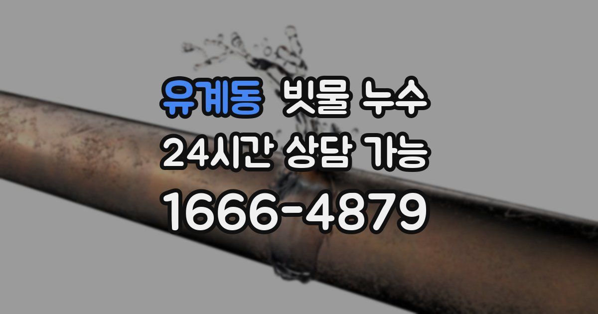 유계동 빗물 누수
