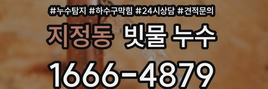 지정동 빗물 누수
