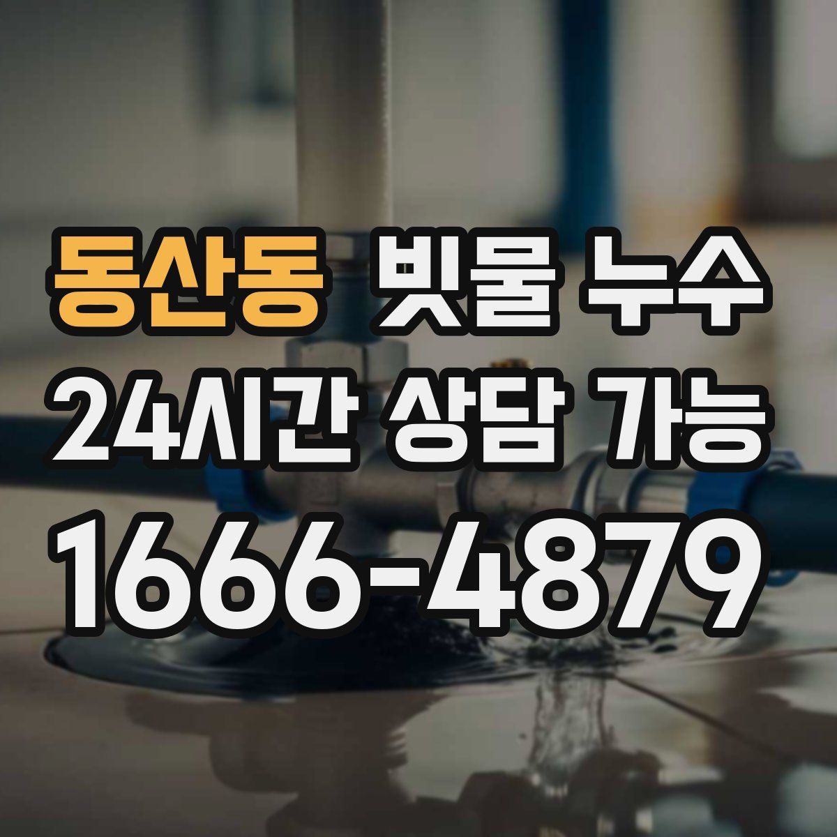 동산동 빗물 누수