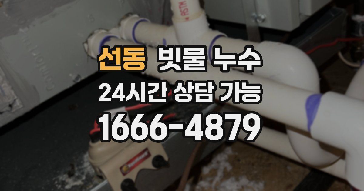 선동 빗물 누수